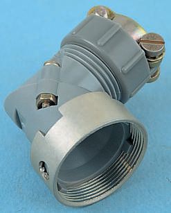 Souriau Sunbank by Eaton, 840Size 1 Angled, Straight Circular Connector Backshell Strain Relief, For Use With 840 Series