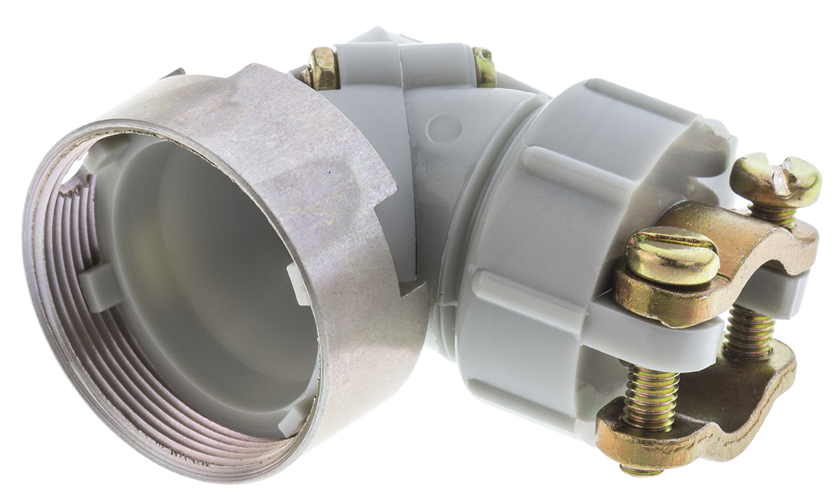 Souriau Sunbank by Eaton, 840Size 2 Angled, Straight Circular Connector Backshell Strain Relief, For Use With 840 Series