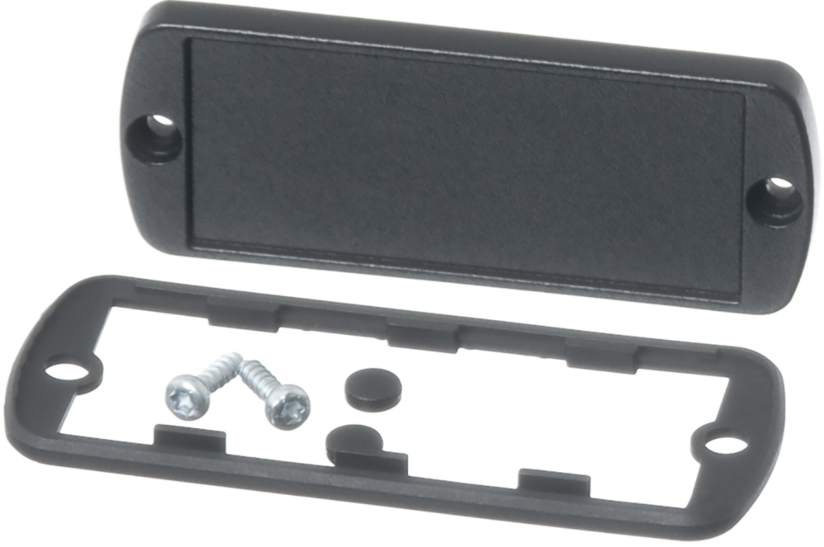 Bopla Black Aluminium End Panel 7 mm 35mm