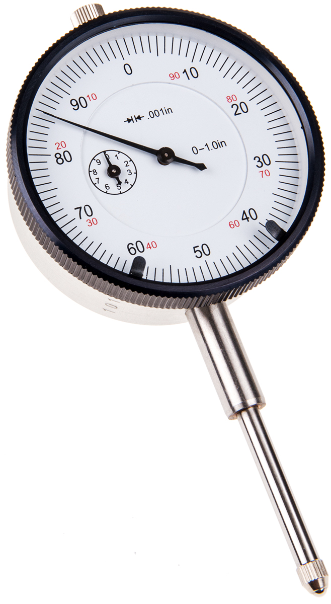 RS PRO Imperial Dial Indicator, 0.001 in Resolution, ±0.008 mm Accuracy