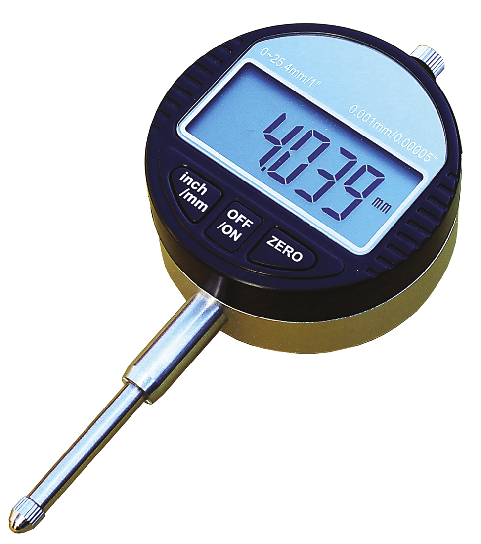 RS PRO Imperial & Metric Dial Indicator 25 mm Max. Measurement, 0.01 mm Resolution, ±0.05 mm Accuracy