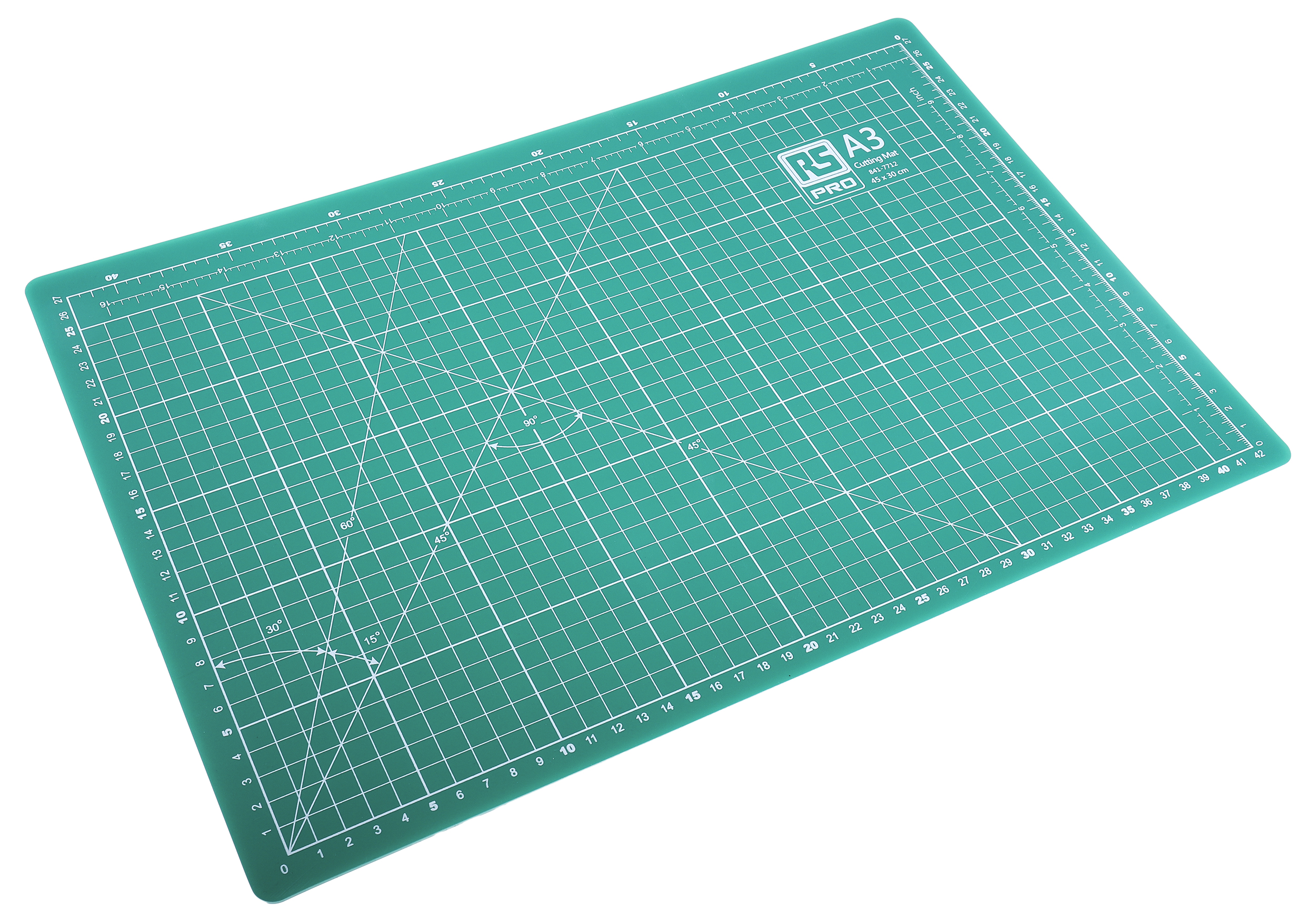 841-7712 RS PRO 10 mm Green Cutting Mat, L450 mm xW300mm