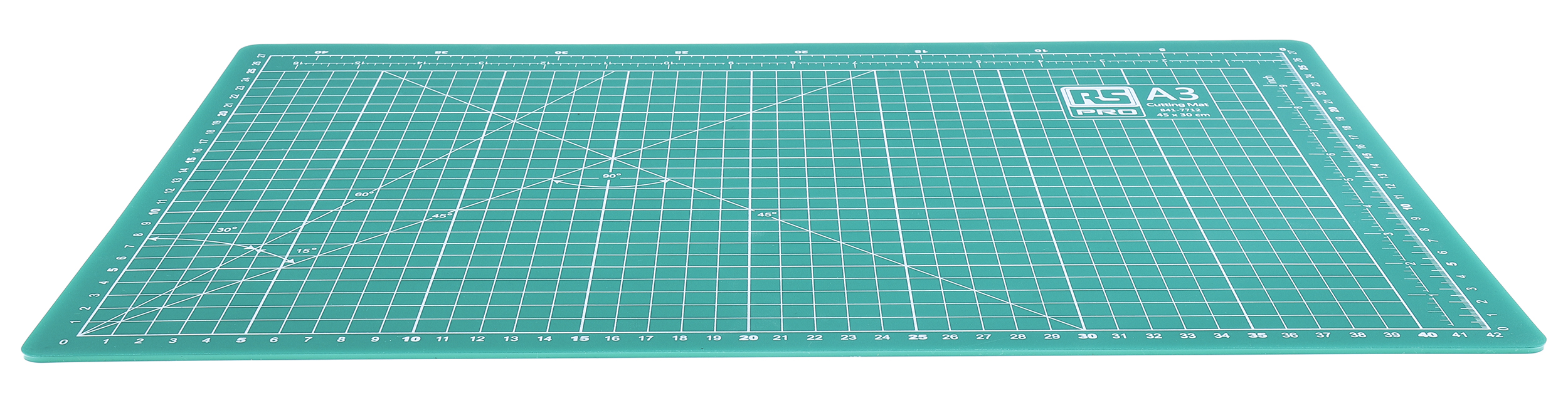 841-7712 RS PRO 10 mm Green Cutting Mat, L450 mm xW300mm