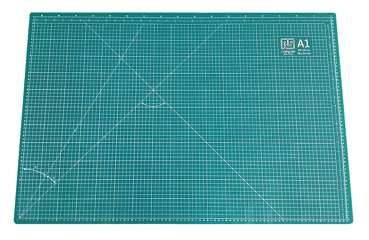 RS PRO 10 mm Green Cutting Mat, L900 mm xW6mm