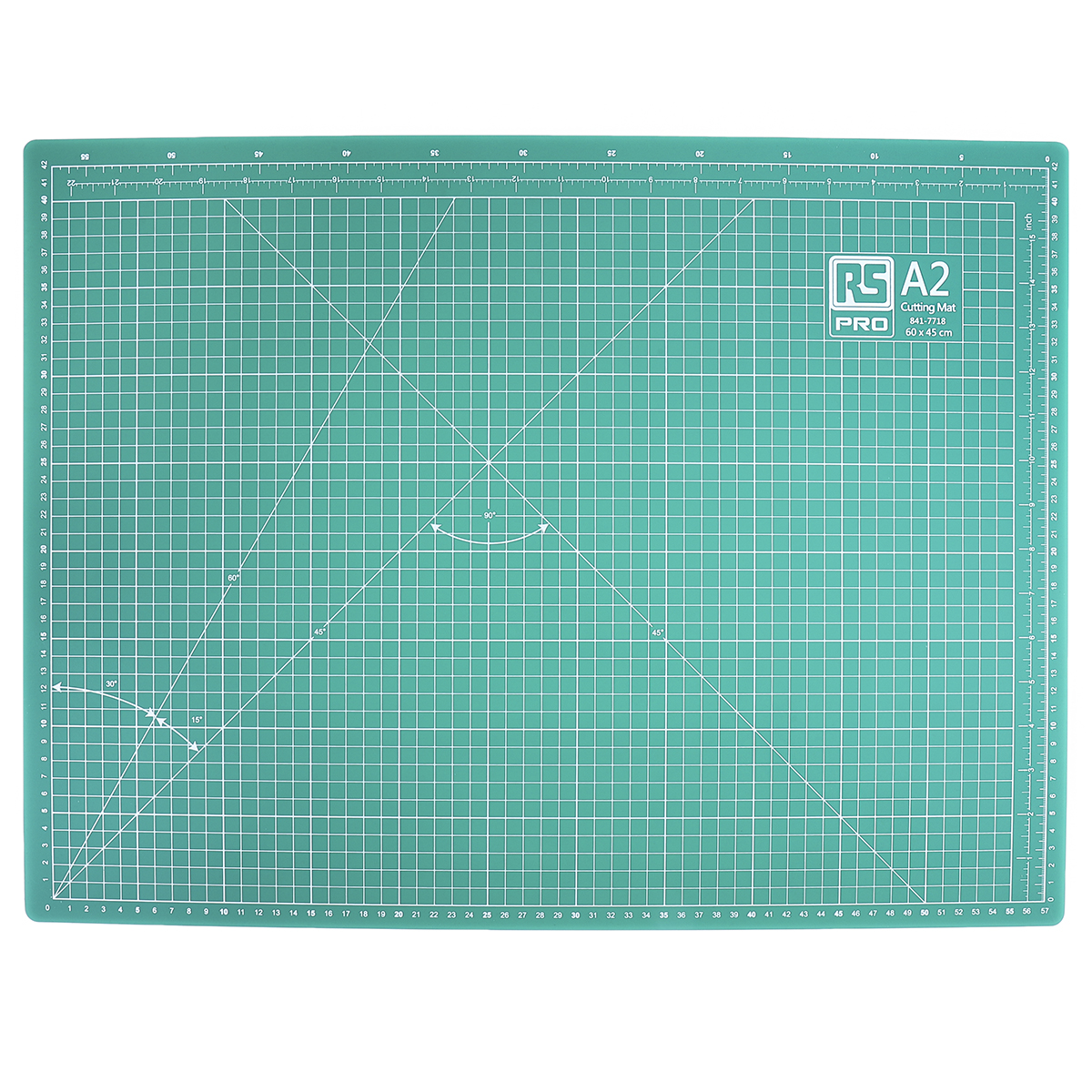 841-7718 RS PRO 10 mm Green Cutting Mat, L600 mm xW450mm