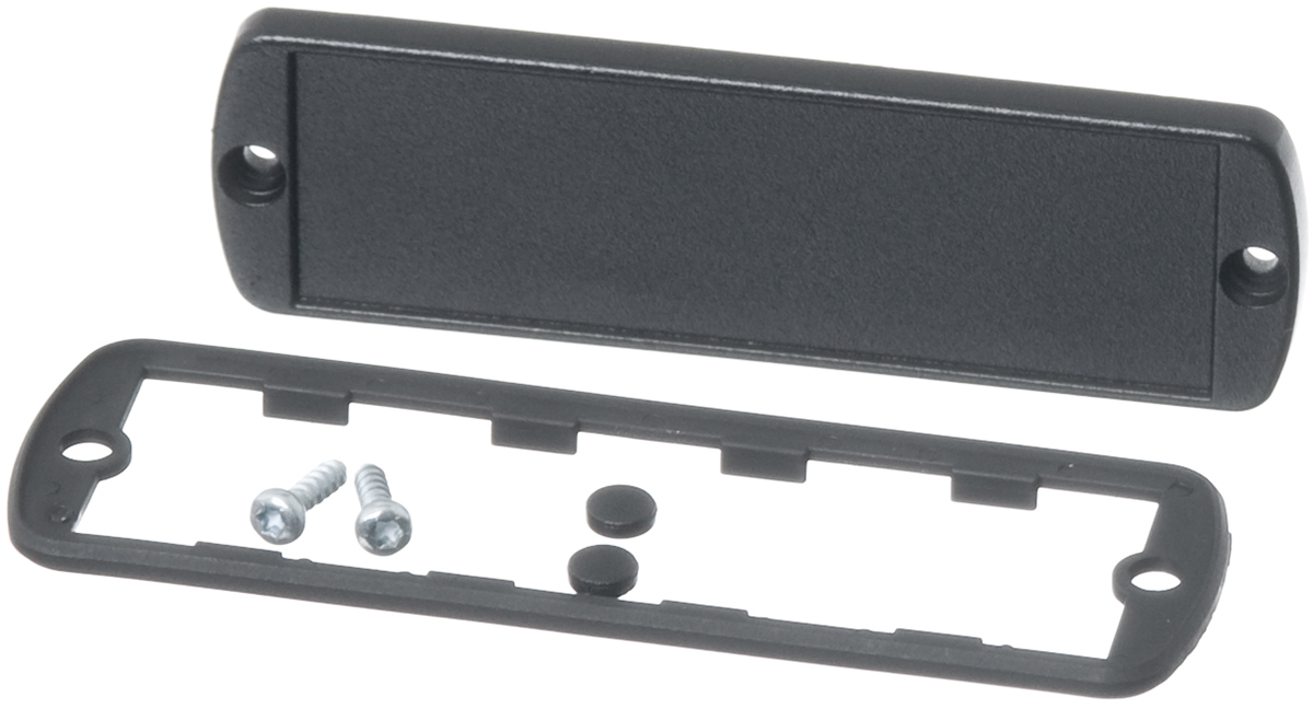 Bopla Black Aluminium End Panel 7 mm 35mm