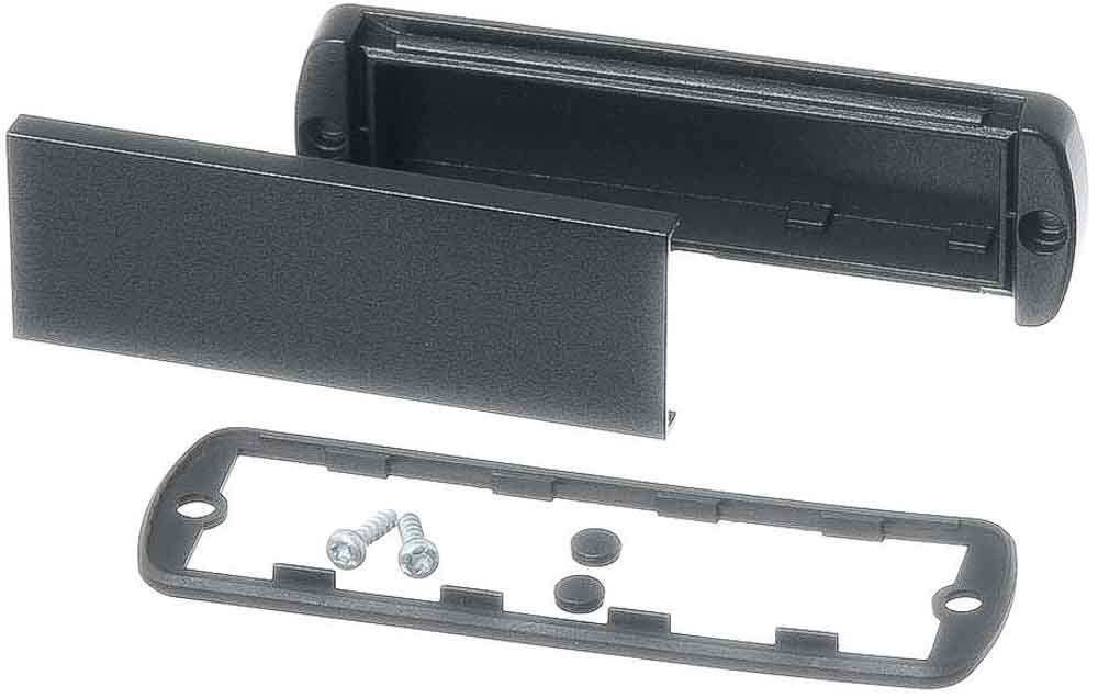 Bopla Black Aluminium End Panel 108.6 mm 7mm
