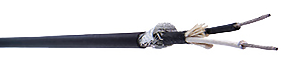 Belden 8412 Series 2 Core Screened, 6.65 mm OD, 152 m, Black