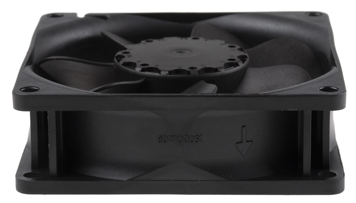 8412n ebm-papst 8400 N Series Axial Fan, 12V dc, 69 m³/h, 2 W, 170 mA Max, IP68 80 mm 80mm 25 mm