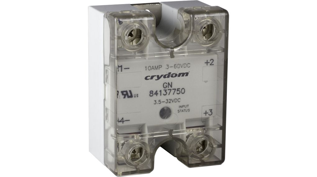 Sensata / Crydom GN Series Solid State Relay, 10 A Load, Panel Mount, 200 V Load, 32V dc Control