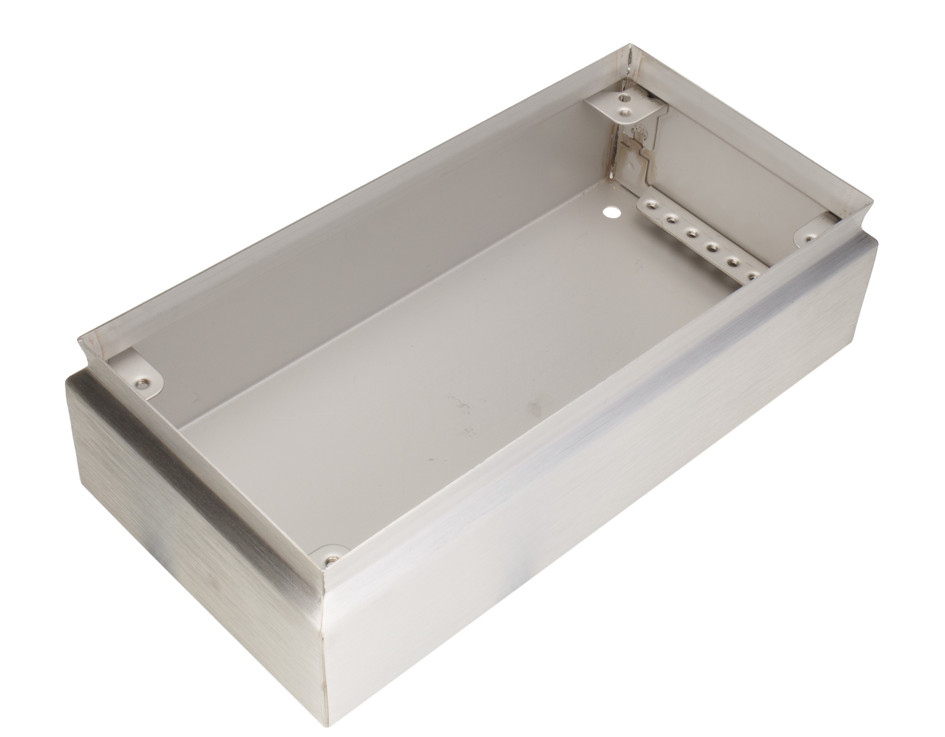 842-8311 RS PRO TLX Series Unpainted Stainless Steel Terminal Box, IP66, 300 mm, 150mm 80 mm