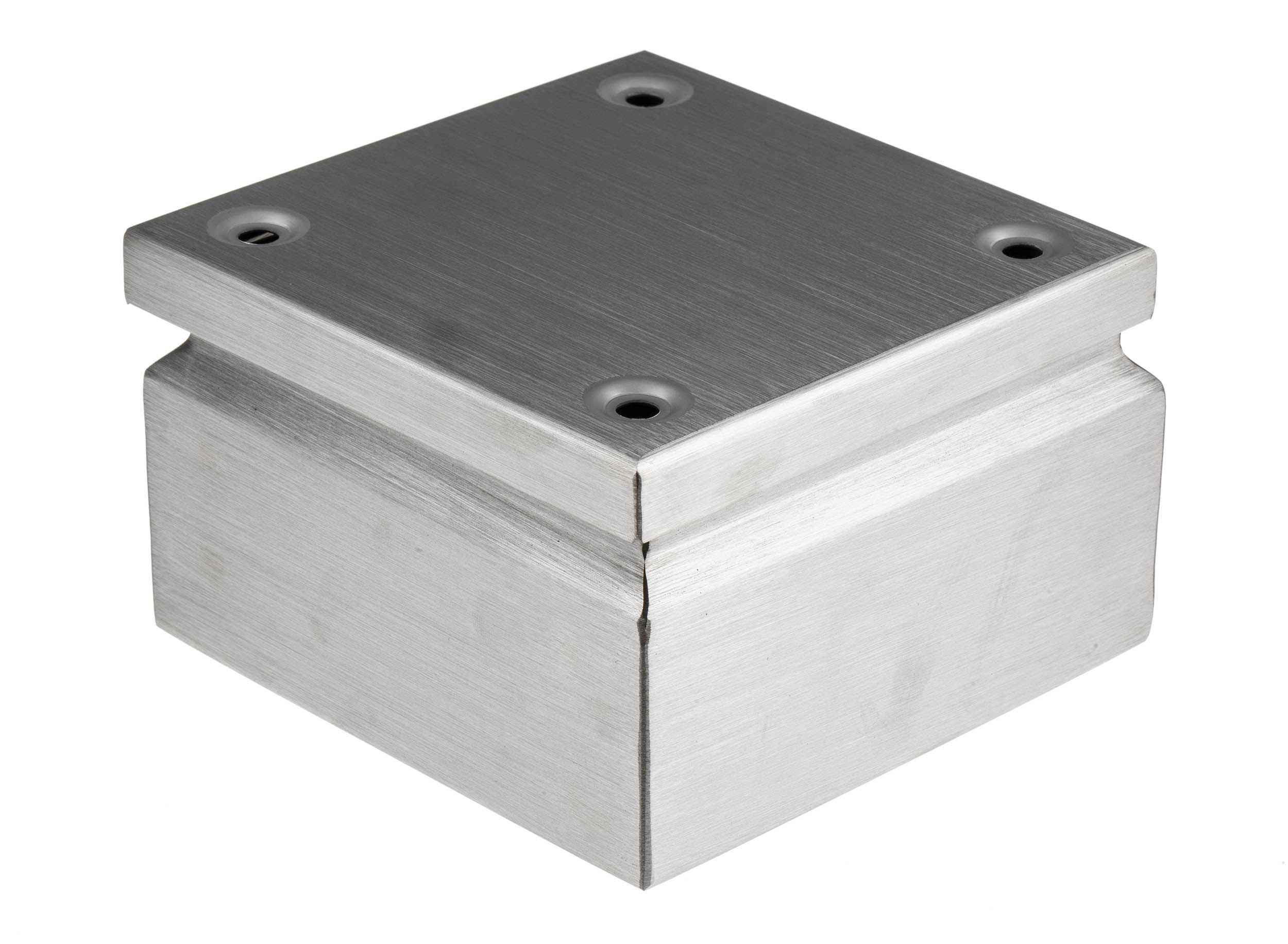 RS PRO TLX Series Unpainted Stainless Steel Terminal Box, IP66, 150 mm, 150mm 80 mm