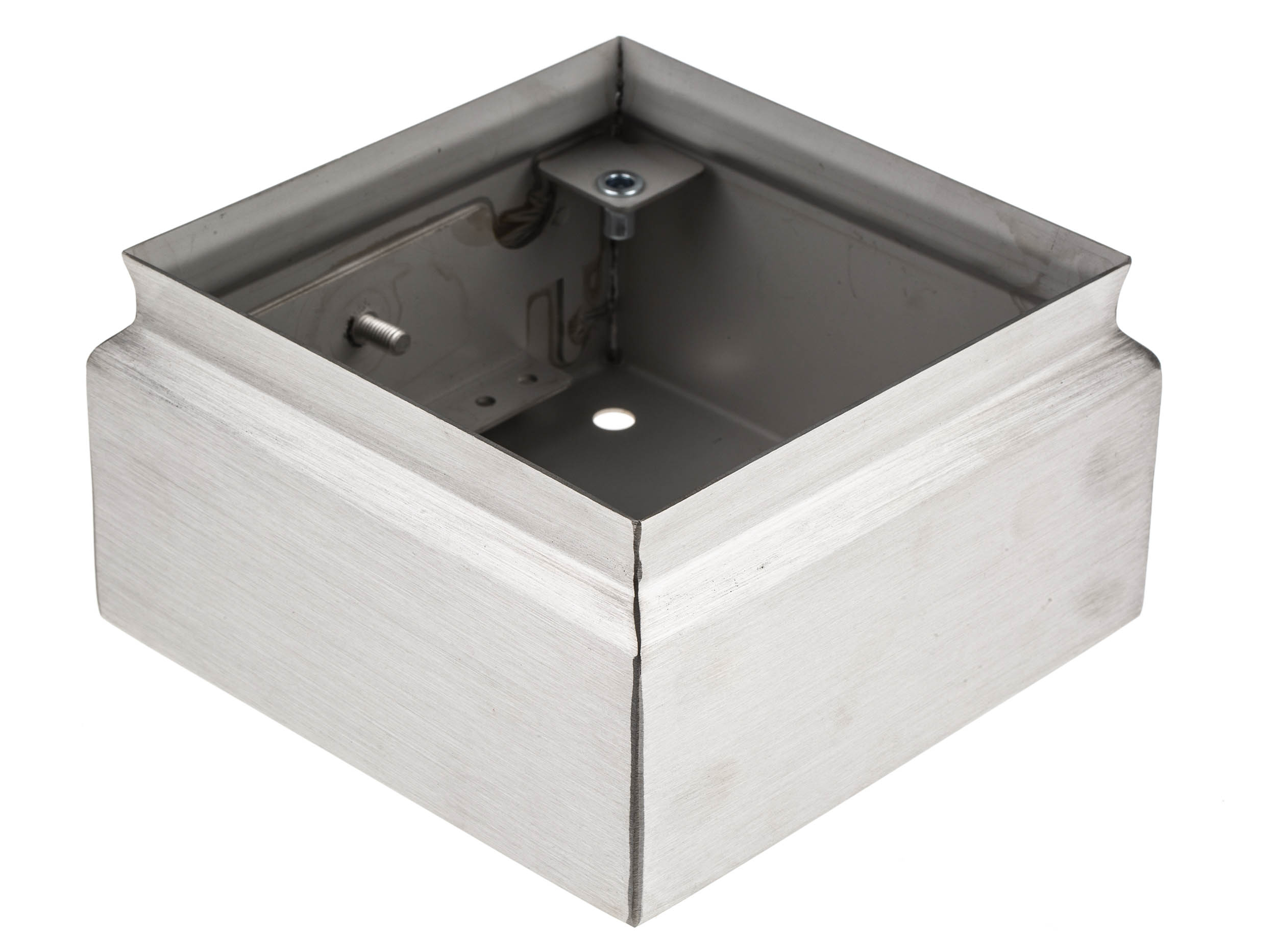 842-8330 RS PRO TLX Series Unpainted Stainless Steel Terminal Box, IP66, 150 mm, 150mm 80 mm