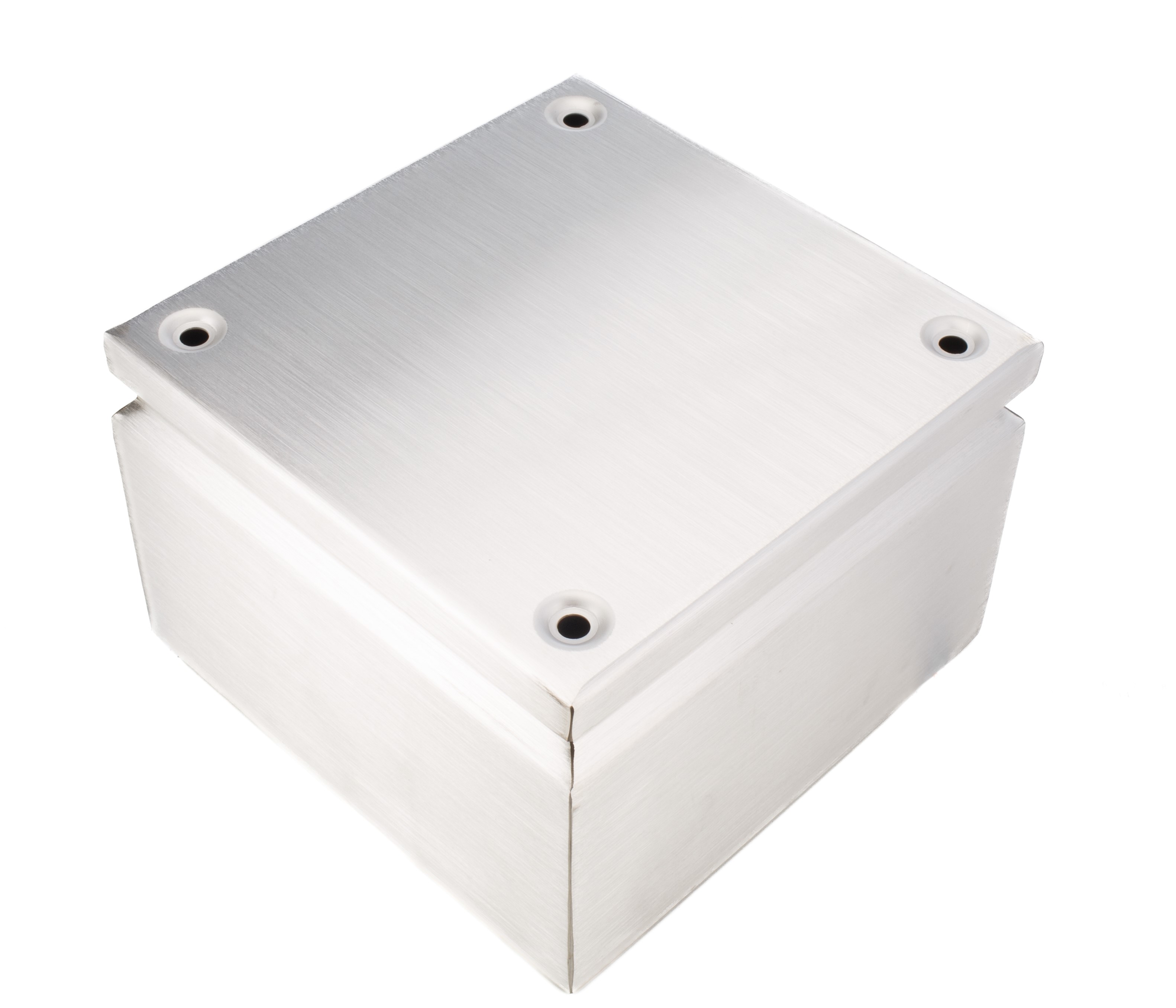 RS PRO TLX Series Unpainted Stainless Steel Terminal Box, IP66, 200 mm, 200mm 120 mm