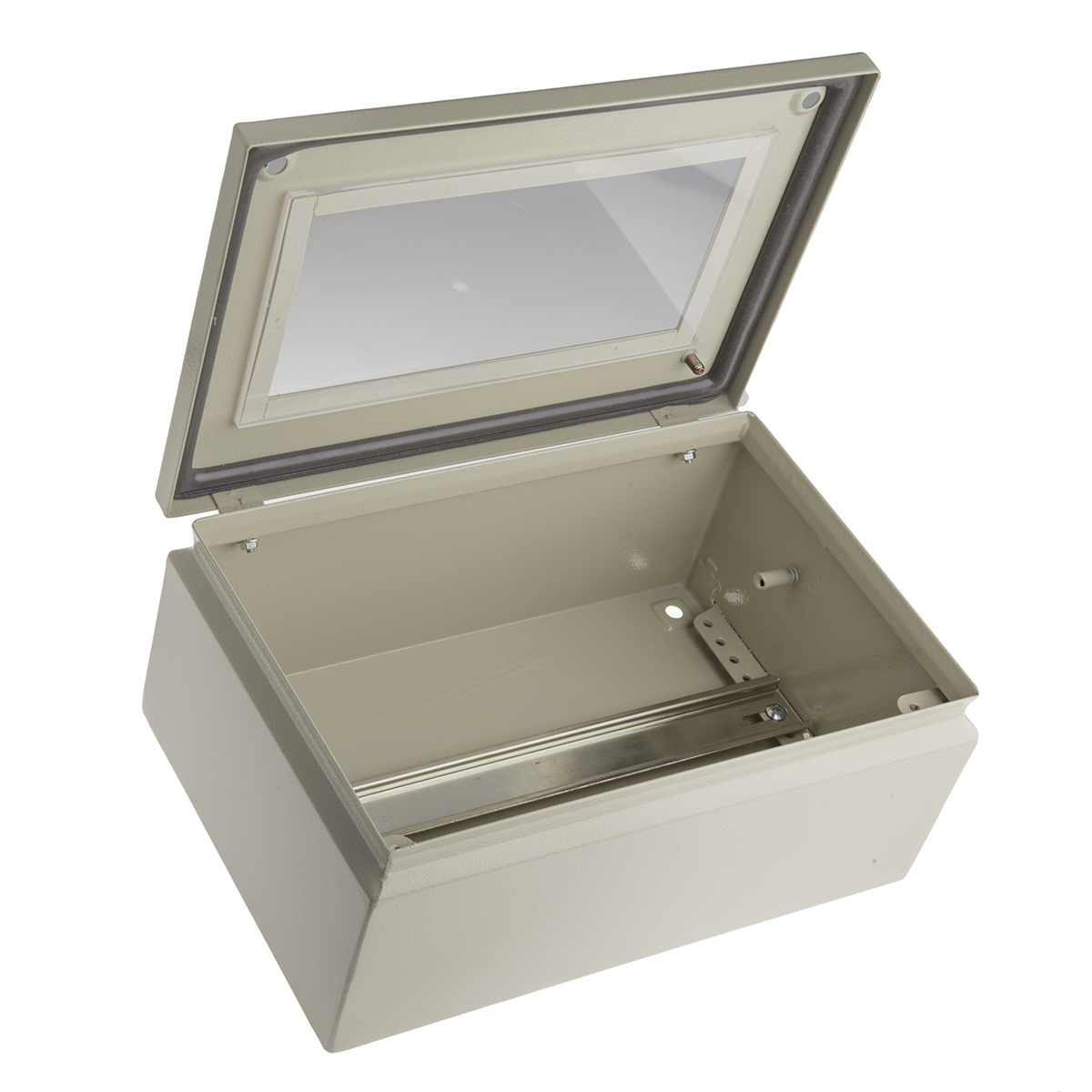 842-8507 RS PRO TBS Series Grey Steel Junction Box, IP65, 200 mm, 300mm 120 mm