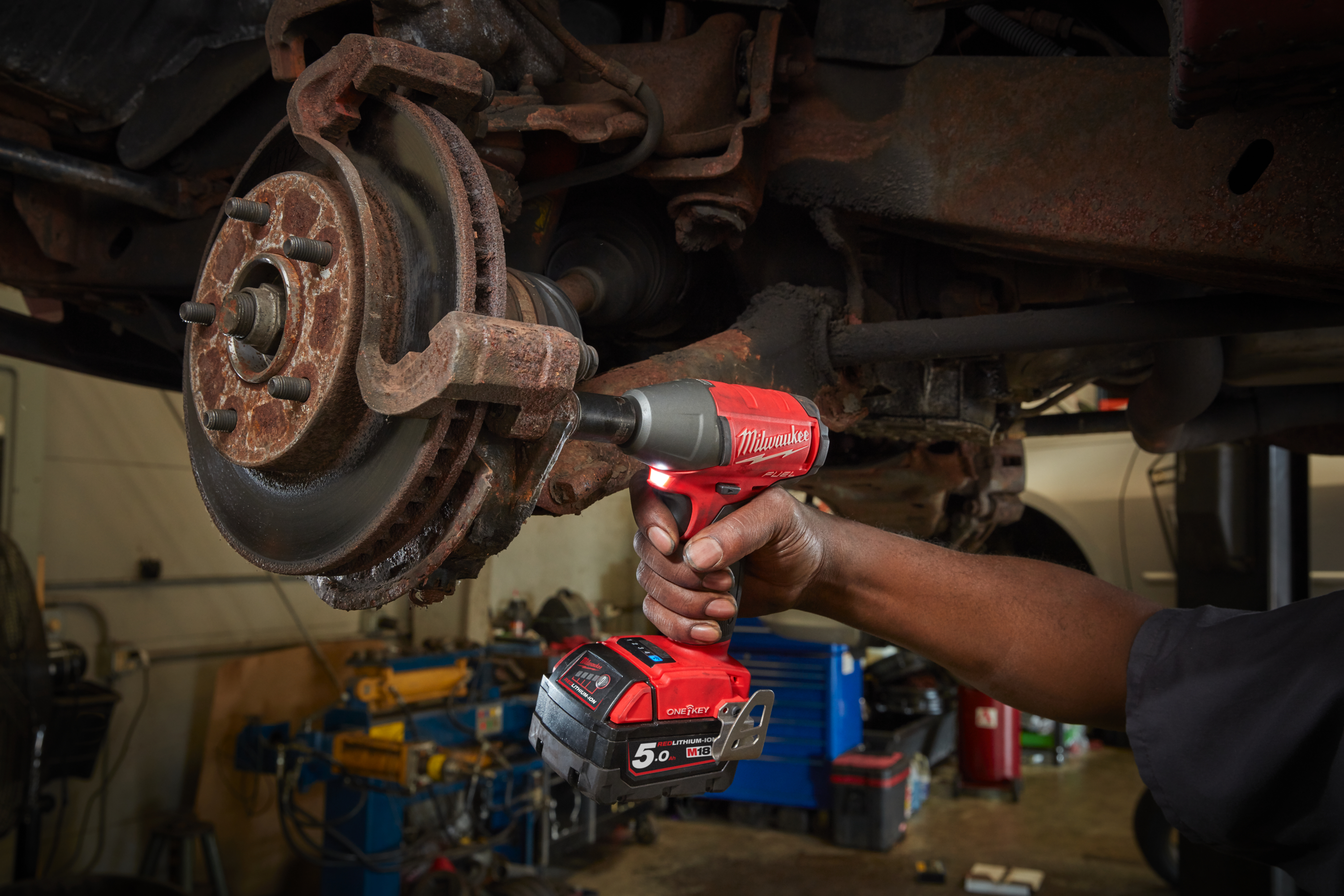m18oneiwf38-502x Milwaukee 3/8 in 18V, 5Ah Cordless Impact Driver Cordless