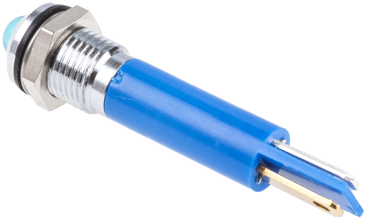 846-2715 RS PRO Blue Panel Mount Indicator, 110V ac, IP67