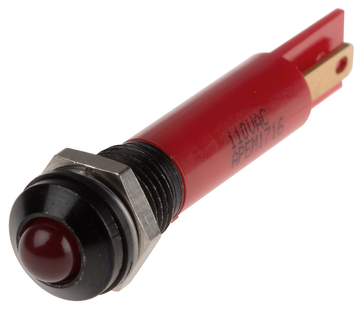 RS PRO Red Panel Mount Indicator, 110V ac, IP67