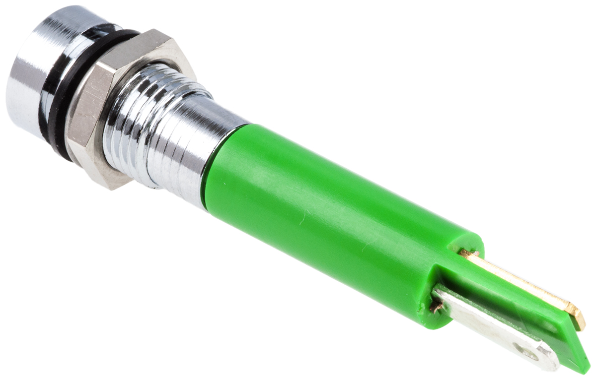 846-2746 RS PRO Green Panel Mount Indicator, 110V ac, IP67