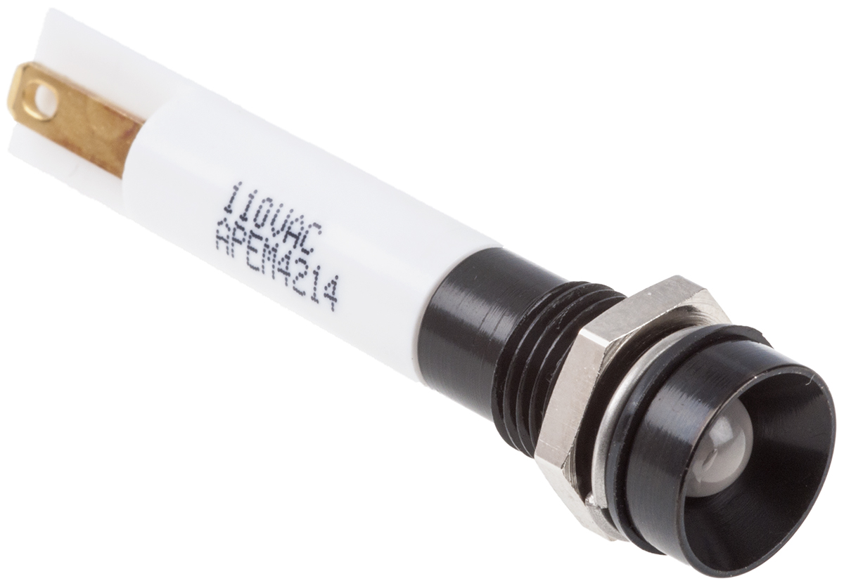 RS PRO White Panel Mount Indicator, 110V ac, IP67