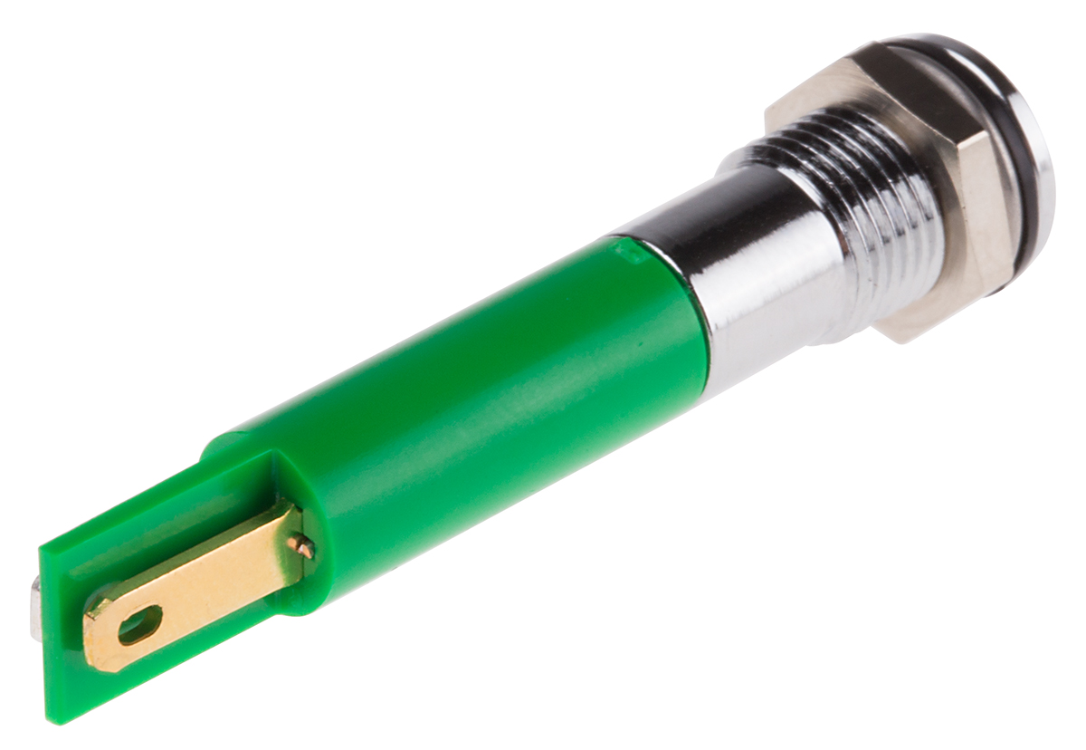 846-2780 RS PRO Green Panel Mount Indicator, 110V ac, IP67