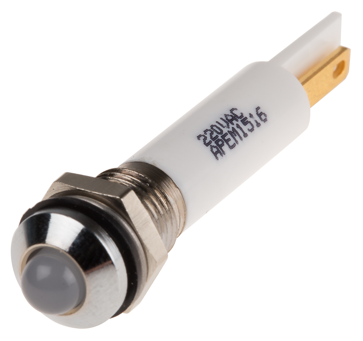 RS PRO White Panel Mount Indicator, 220V ac, IP67
