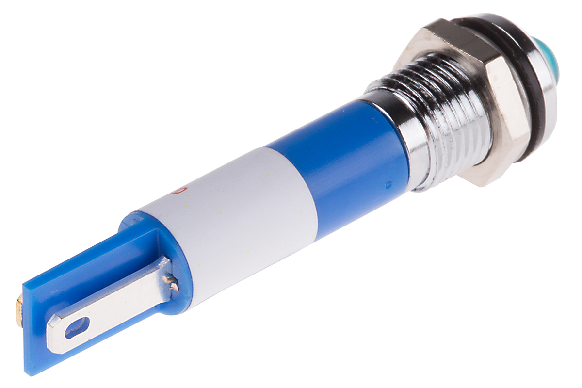 846-2838 RS PRO Blue Panel Mount Indicator, 220V ac, IP67