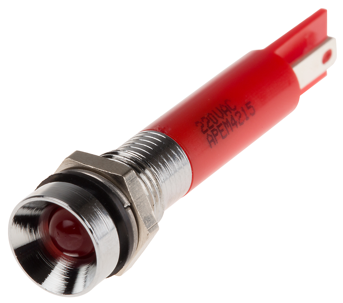 RS PRO Red Panel Mount Indicator, 220V ac, IP67