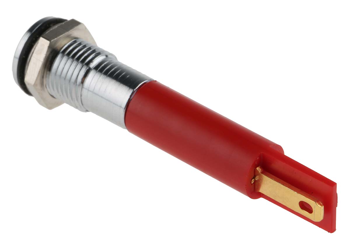 846-2901 RS PRO Red Panel Mount Indicator, 220V ac, IP67