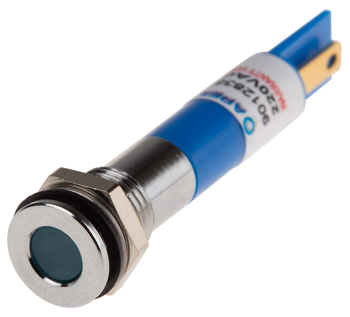 RS PRO Blue Panel Mount Indicator, 220V ac, IP67