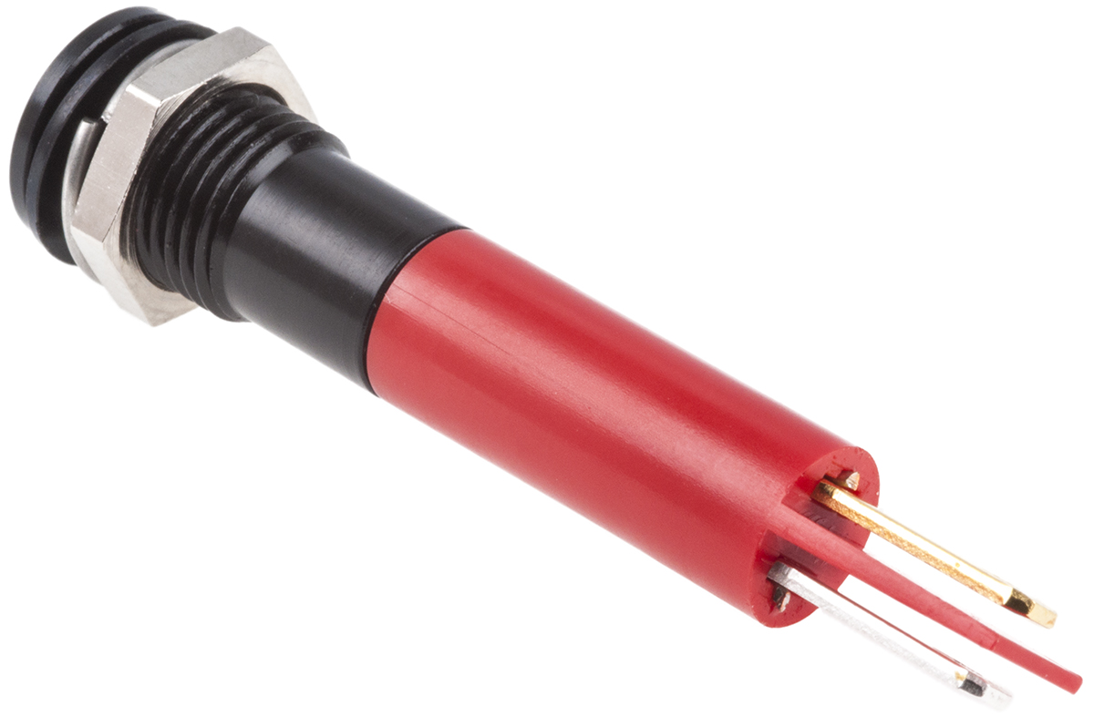 846-2923 RS PRO Red Panel Mount Indicator, 220V ac, IP67