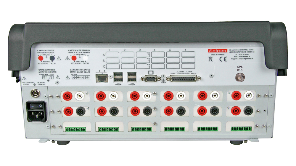 8460003 Sefram 8460/003 Data Acquisition System 18-Channel, USB, Ethernet, 1 Msps, 14 bit