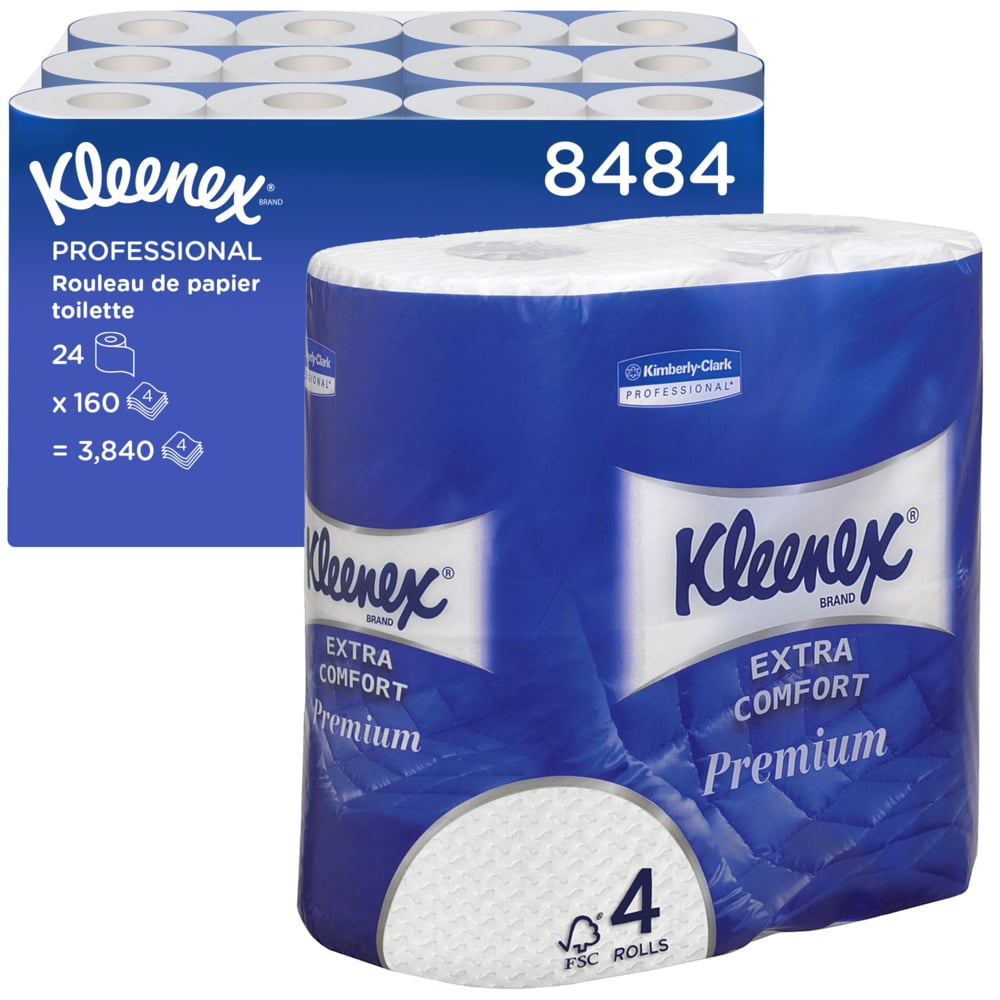 KLEENEX 4 rolls of 3840 Sheets Toilet Roll