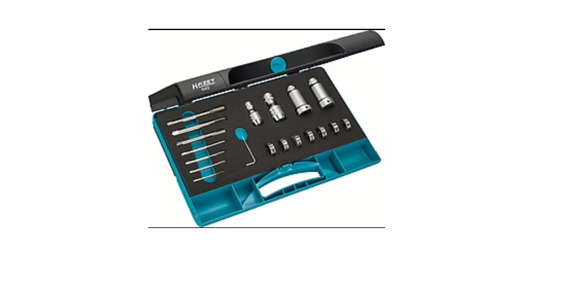 HAZET 21-Piece High Speed Steel Thread Tap & Die Set, M3 - M12 Taps, M3 - M12 Dies