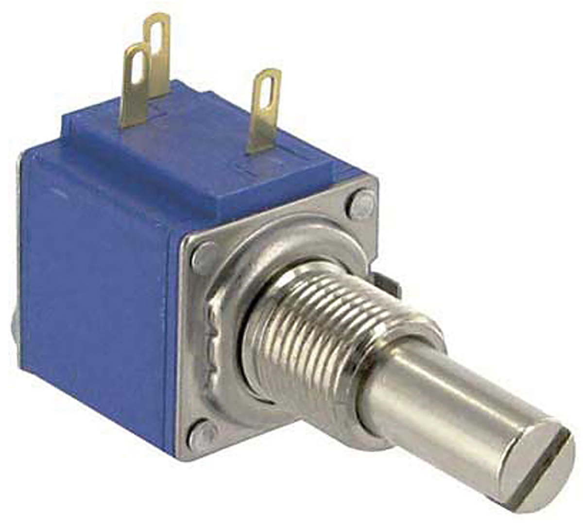 Bourns 84 10 kΩ Rotary Potentiometer 10-Turns 1-Gang Bush, 84A1A-B28-J15L