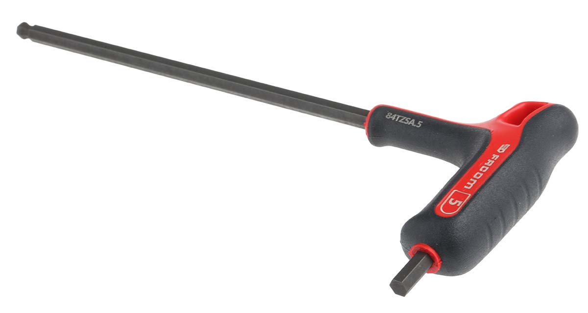 84tzsa5 Facom T Metric Hex Key, Hex size 5 mm