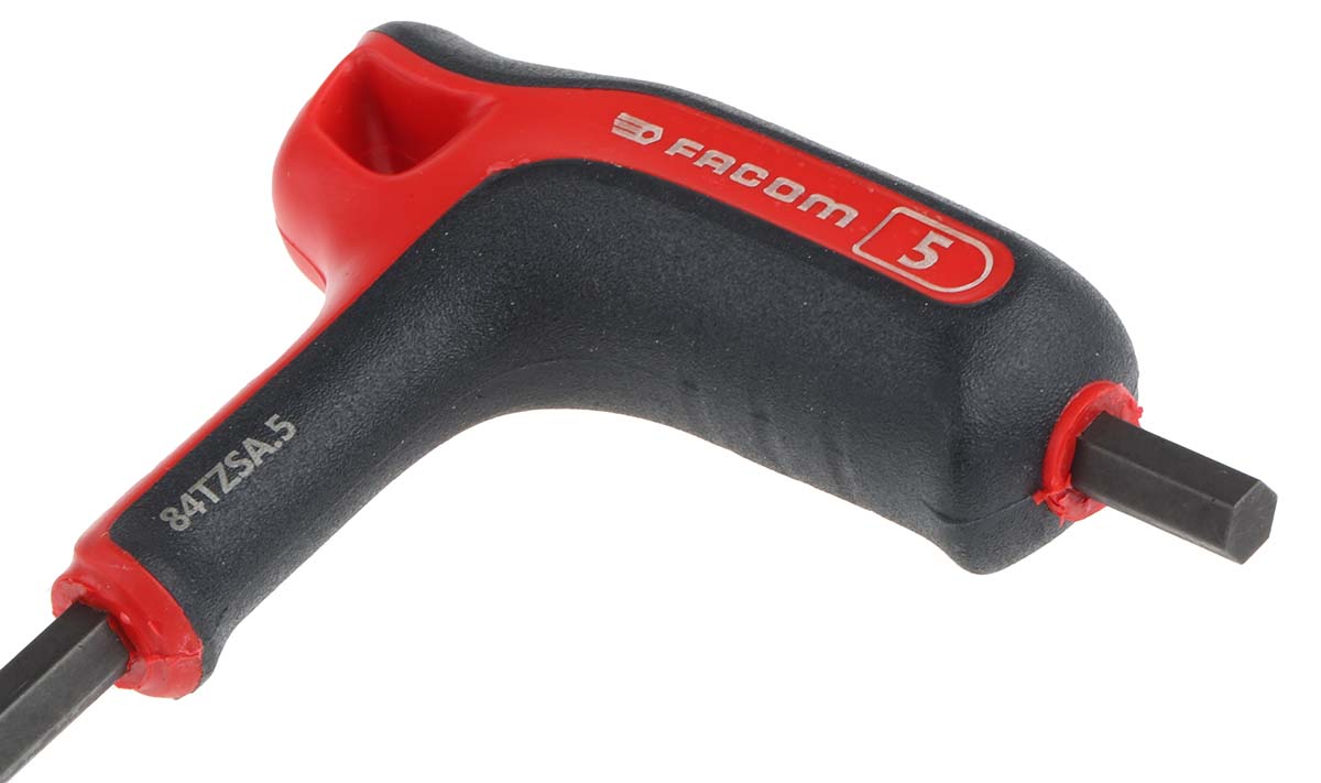 84tzsa5 Facom T Metric Hex Key, Hex size 5 mm