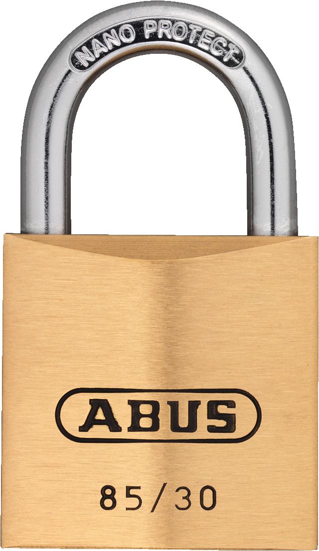 ABUS Padlock Brass Padlock, 6.35 mm Shackle, 30mm Body