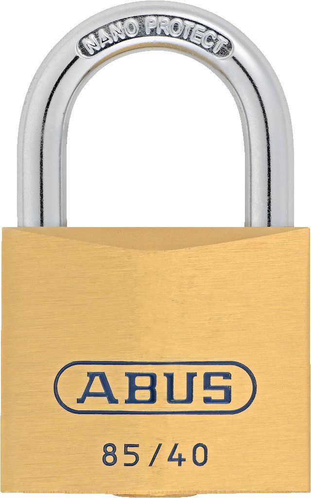 ABUS Padlock Brass Padlock, 6.35 mm Shackle, 40mm Body