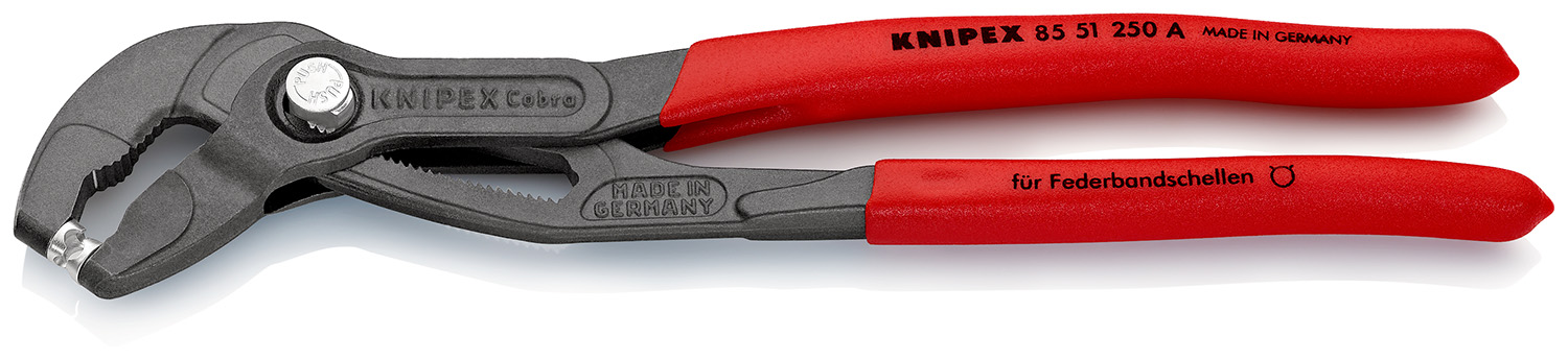 Knipex 1-Piece Hose Clamp Plier, 250 mm Overall, 70mm Jaw