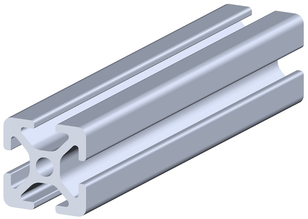 RS PRO Silver Aluminium Strut Profile 20 x 20 mm 5 mm Groove, 2000 mm Length,  Series Profile 5
