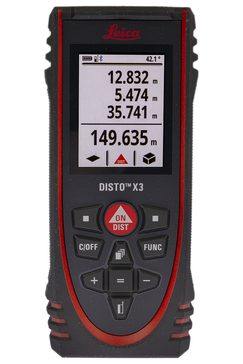 Leica Laser Measure, 0.05 to 150 m Range, ±1.0 mm Accuracy