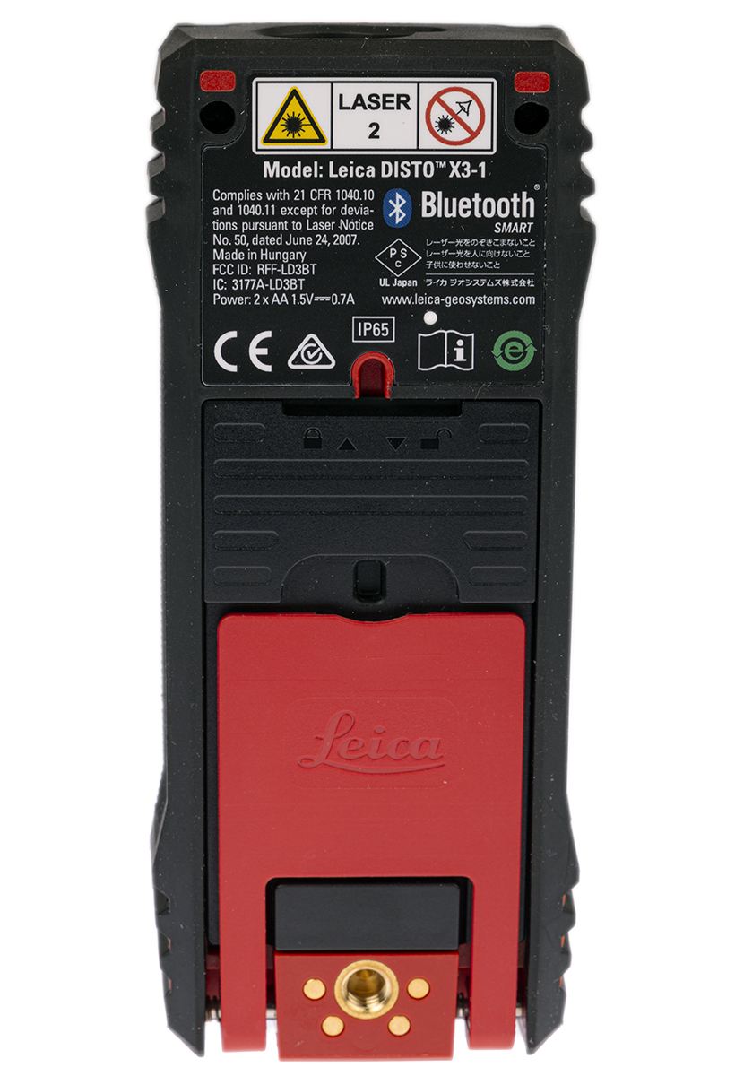 850833 Leica Laser Measure, 0.05 to 150 m Range, ±1.0 mm Accuracy