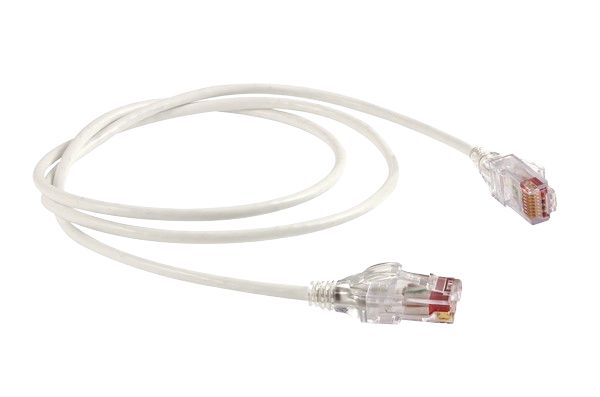 HellermannTyton Connectivity, 2 m Cat6 Ethernet Cable, White RJ45 to Male RJ45 Male, Unshielded Low Smoke Zero Halogen