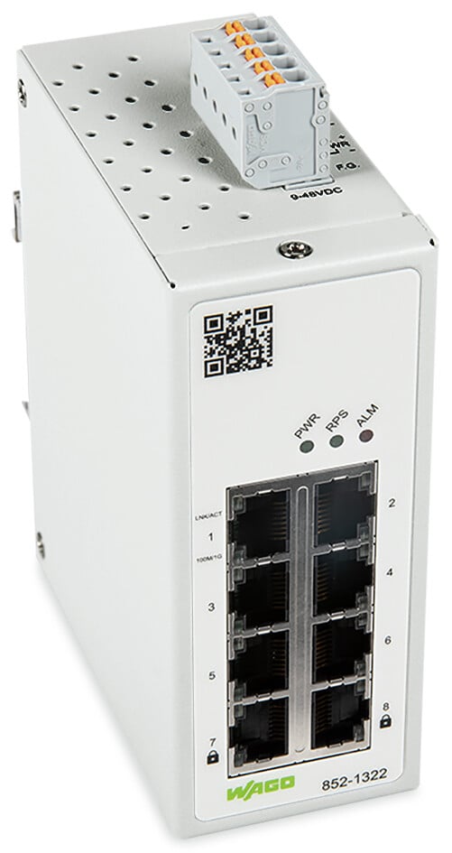 WAGO Managed 8 Port Industrial Ethernet Switch