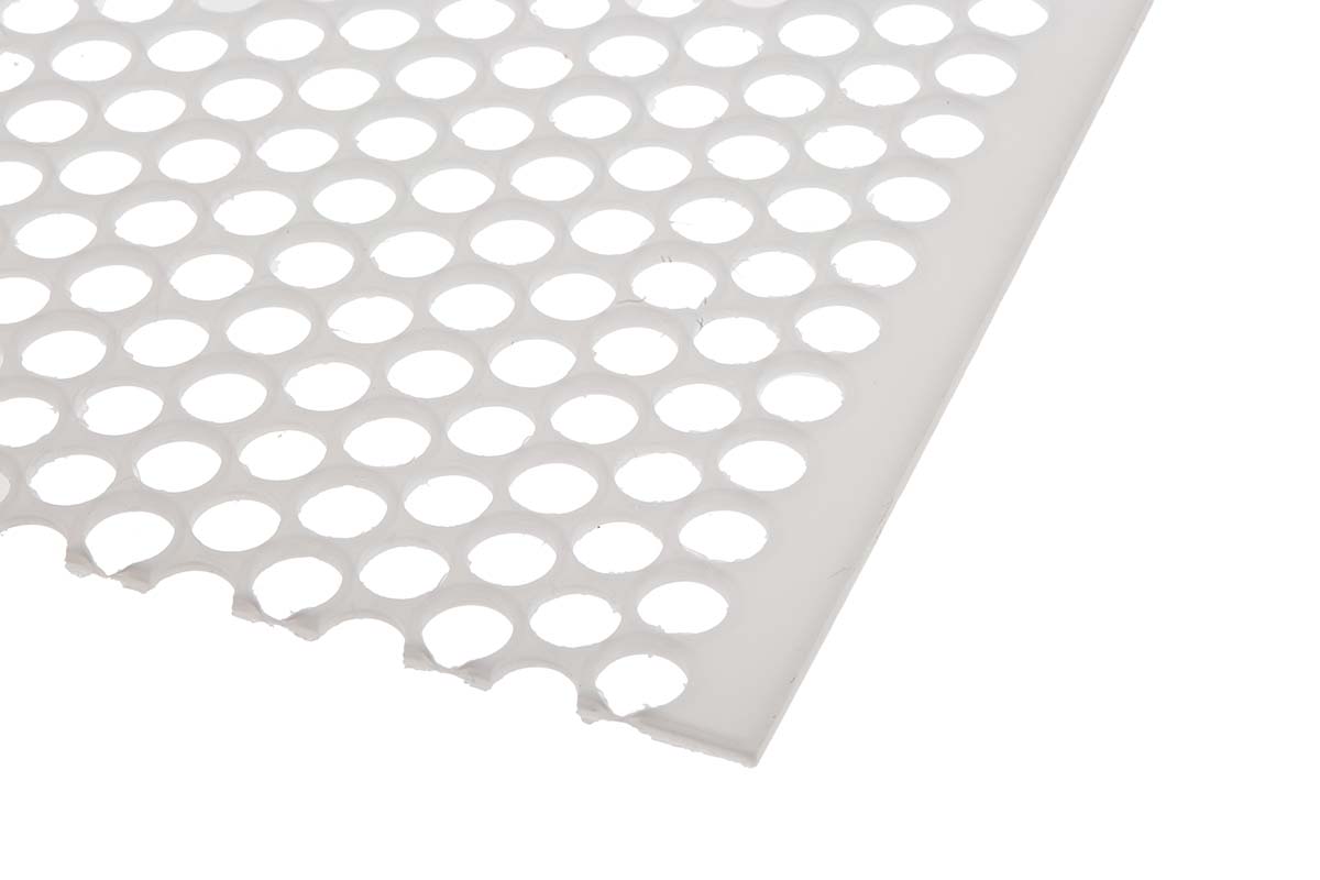 RS PRO White Polypropylene Plastic Sheet, 500 mm x 500mm x 2 mm