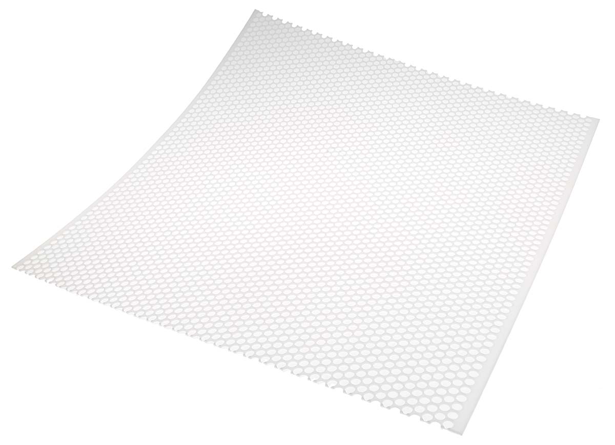 852-299 RS PRO White Polypropylene Plastic Sheet, 500 mm x 500mm x 2 mm