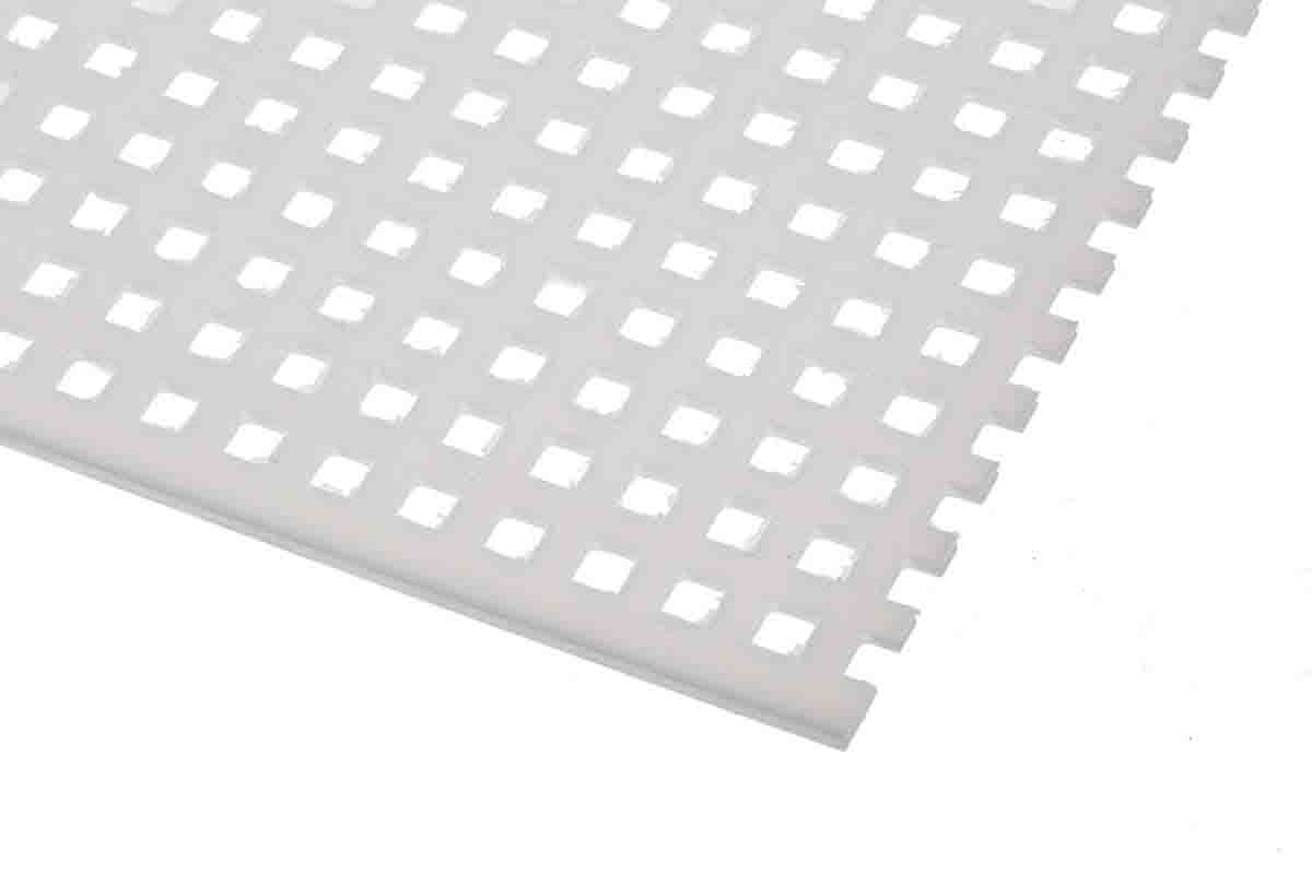 RS PRO White Polypropylene Plastic Sheet, 500 mm x 500mm x 2 mm