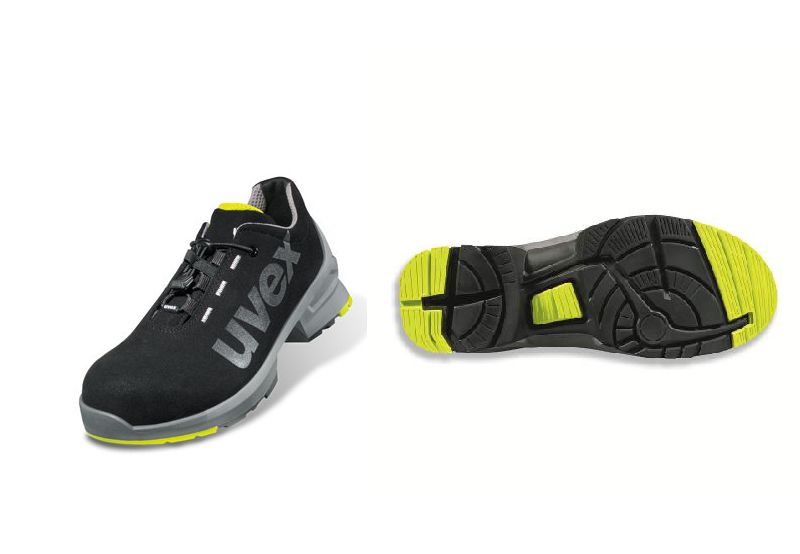 uvex Uvex 1 Unisex Grey, Yellow, Black Composite Safety Trainer, UK 10, EU 44