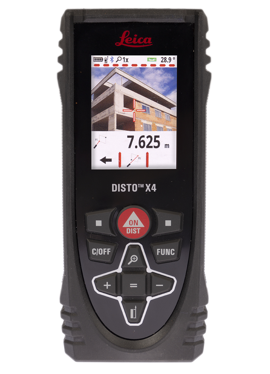 Leica X4 Laser Measure, 0.05/150 μm Range, ±1 mm Accuracy